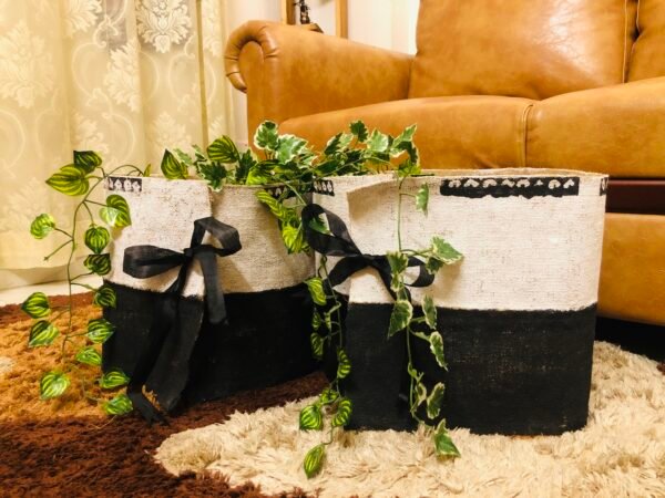 Black & White Tree Pot Cover